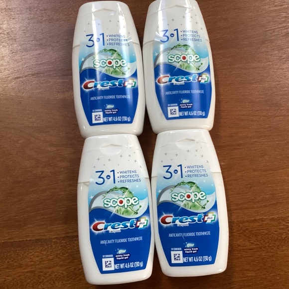 Oral Care Bundle of 4 Crest Scope Toothpastes New/Sealed - Picture 3 of 6